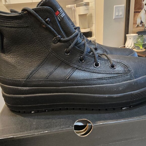 CONVERSE Mens Chuck Taylor All Star Equip Waterproof Leather Boots Size 12 NEW - Picture 6 of 9
